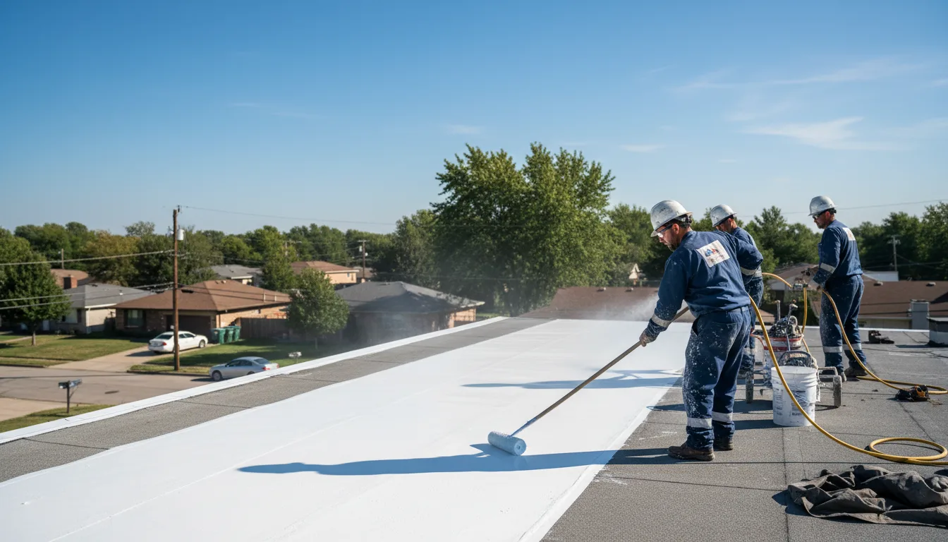 Commercial roof coating in Vredenburgh, AL near me